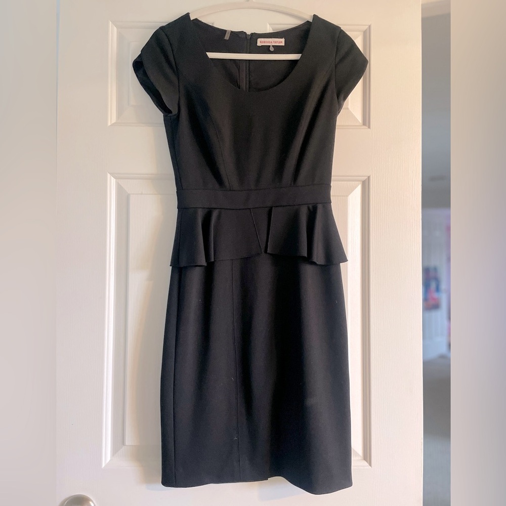 Rebecca Taylor stretch black dress Size 0